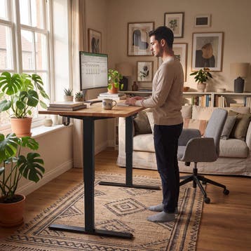 Elektrisch in hoogte verstelbaar bureau Thor, 2 standen, Verzenden, Nieuw