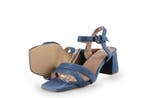 Manfield Sandalen in maat 40 Blauw, Sandalen of Muiltjes, Zo goed als nieuw, Manfield, Verzenden