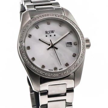 RSW - Swiss Made Diamond Watch - RSWL143-SS-DD-7 - Zonder, Nieuw