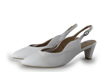 Caprice Slingbacks in maat 39 Wit, Verzenden, Wit, Zo goed als nieuw, Caprice
