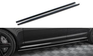 Zijskirts V.2 Audi RS6 C6 Avant Maxton Glans Zwart, Ophalen of Verzenden, Nieuw