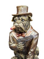 Beeld, Mobster Bulldog - 28.5 cm - Hars - 2026, Antiek en Kunst
