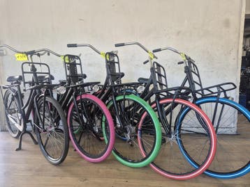 Oerdegelijke Klassieke Transportfiets met Zwarte Banden of.., Ophalen, Gebruikt, Terugtraprem