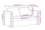 Light Gray Sofa Bed 112x174x55 cm – Modern Convertible Couch, Verzenden, Nieuw