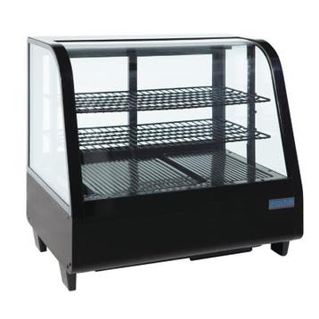 Polar C-serie koelvitrine 100-liter zwart, Verzenden, Nieuw in verpakking, Koelen en Vriezen
