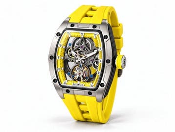 SwissT - Vortex Yellow – Automatique Squelette – 2026 -, Sieraden, Tassen en Uiterlijk, Nieuw