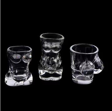 Lichaamsvorm Shotglas – Grappig Transparant Drinkglas Bar, Verzenden, Nieuw