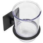 REA Wandmodel tandenborstelhouder - mat zwart - metaal en..., Ophalen of Verzenden, Nieuw