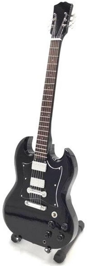 Miniatuur replica Gibson SG gitaar - Angus Young - AC/DC, Ophalen of Verzenden, Nieuw, Pop, Beeldje of Miniatuur