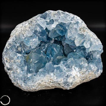 Natuurlijke celestiet-druse – Hemelsblauwe schat uit de