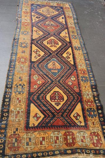 Antik Kazak - Loper - 307 cm - 120 cm, Nieuw