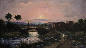 Josep Hereter (1919–1990) - Bajo el cielo rosado