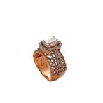 Ring - 14 karaat Roségoud - 2.92ct. tw. Diamant (Lab-grown), Nieuw