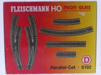 Schaal H0 Fleischmann 6192 profi-gleis parallel set D #9256, Gebruikt, Gelijkstroom, Fleischmann, Rails
