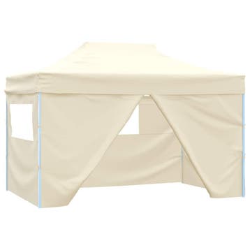 vidaXL Partytent met 4 zijwanden inklapbaar 3x4 m staal, Verzenden, Nieuw, Partytent