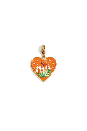 Goudlief Sieraden bedel hart met tulpen diy (Dames sieraden), Sieraden, Tassen en Uiterlijk, Verzenden, Nieuw, Overige materialen