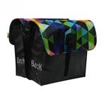 Beck Dubbele Fietstas Small Colored Triangles, Verzenden, Nieuw