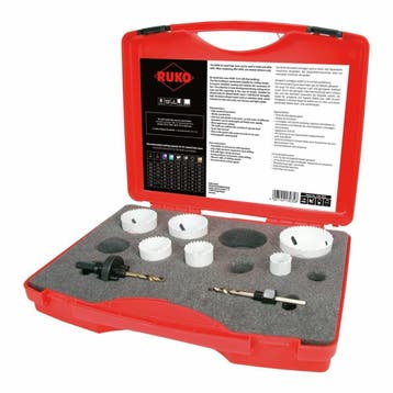 OUTLET Gatenzagen-set 8-delig 22-68 mm snijdiepte 38 mm HSSE, Ophalen of Verzenden, Nieuw