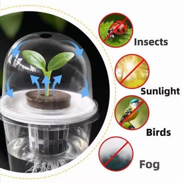Hydrocultuur Kweekbeker Transparant – Root View Zaadplantpot, Verzenden, Nieuw