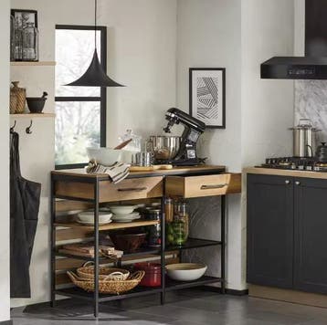 Vintage Keukeneiland met Lades en Planken – 120×91×45 cm, Huis en Inrichting, Verzenden, Nieuw