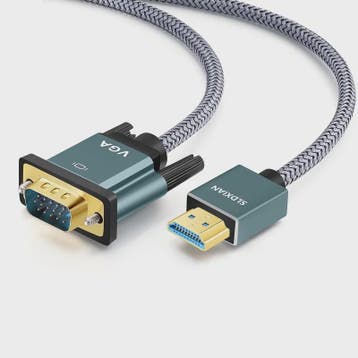 HDMI naar VGA Kabel - Aluminium, Nylon Gevlochten, Vergulde, Verzenden, Nieuw
