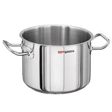 GGM Gastro | Kookpan (hoog) - RVS - 7 liter - Ø 240mm - |, Verzenden, Nieuw in verpakking, RVS Meubilair