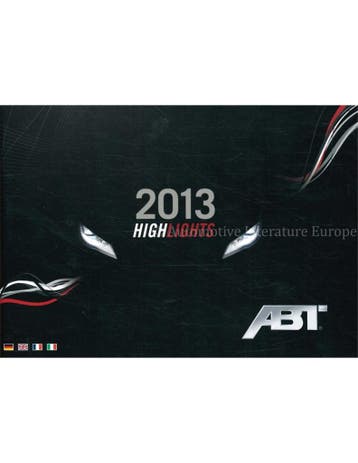 2013 ABT PROGRAMMA BROCHURE, Nieuw, Audi, Author