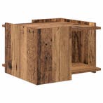 vidaXL Salontafel Oud hout 50,5 x 50 x 33 cm Bewerkt hout, Huis en Inrichting, Verzenden, Nieuw, 50 tot 100 cm, Minder dan 50 cm