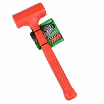 Hofftech Terugslagvrije hamer - Ø 45 mm - 450 gram - rood.., Doe-het-zelf en Verbouw, Gereedschap | Handgereedschap, Ophalen of Verzenden