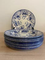 Creil et Montereau - Serveerschaal (9) - Flora - Aardewerk,, Antiek en Kunst