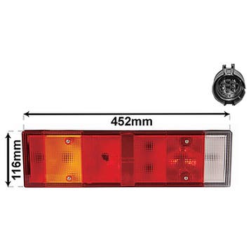Iveco Turbo Daily 1996-1999 Achterlicht Links (Achterlampen), Verzenden, Nieuw