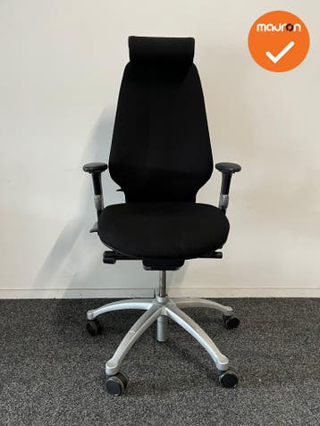 RH Logic 400 - zwarte stoffering  - Met hoofdsteun - Inclusi, Werkplek, Ophalen of Verzenden, Gebruikt, Stoel