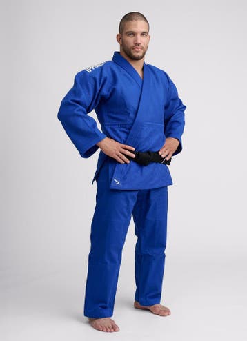Ippon Gear Fighter 2 Blauwe jas slimfit (Maat: 190), Verzenden, Nieuw, Judo, Vechtsportpak