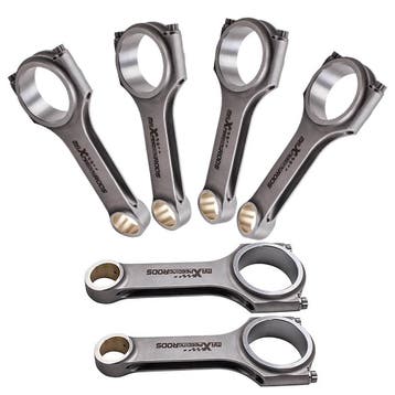 6 4340 EN24 Forged Conrods + ARP2000 bolts geschikt voor..., Auto-onderdelen, Motor en Toebehoren, Verzenden, Nieuw, Audi