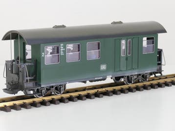 LGB 30710 DB Personenrijtuig met bagage afdeling,Metallra..., Gebruikt, Overige typen, Ophalen of Verzenden, LGB