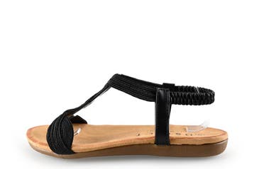 Dolcis Sandalen in maat 38 Zwart, Dolcis, Verzenden, Zwart, Sandalen of Muiltjes