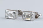 Oorbellen - 14 karaat Witgoud - 4.06ct. tw. Diamant, Sieraden, Tassen en Uiterlijk, Oorbellen, Nieuw