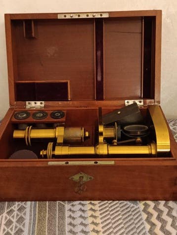 Microscoop - 3276 - 1890-1895 - Italië - F koristika