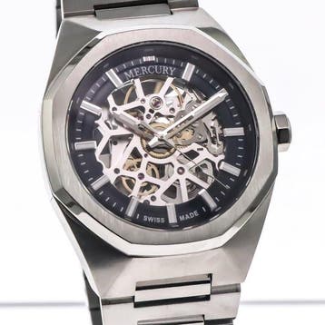 Mercury - Skeleton Automatic Swiss Watch - MEA491SK-SS-9 -, Nieuw