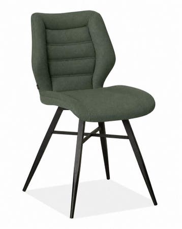 Eetkamerstoel Luther - eetkamerstoelen - Groen, Nieuw, Overige materialen