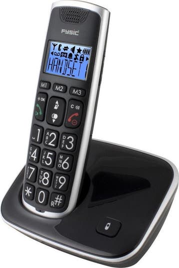 Huistelefoon senioren - Senioren telefoon - Vaste lijn - Zwa, Verzenden, Zo goed als nieuw