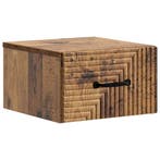 vidaXL Wandbeugel Bedkast Oud hout 34,5 x 33 x 20 cm Bewerkt, Minder dan 45 cm, Verzenden, Nieuw, Minder dan 55 cm