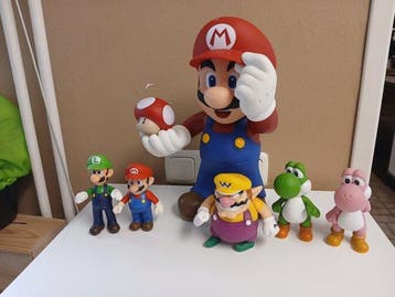 Super Mario Bros Figures x 6 Merchandise figuur - Plastic -, Nieuw