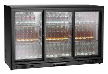 Bartscher Barkoelkast 270L | Zwart | 3 schuifdeuren | LED-ve, Ophalen of Verzenden, Nieuw