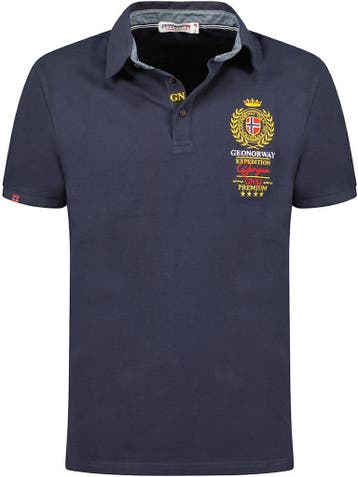 Geographical Norway Heren Expedition Polo Kauri Blauw, Verzenden, Nieuw, Blauw