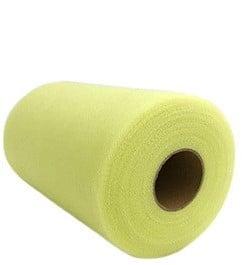 Lint Tule C05 Yellowish 15 cm rol 22 meter, Ophalen of Verzenden, Nieuw