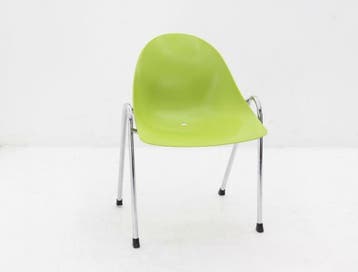 Kantinestoel Ton Haas - Kian - softshell - lime green, Huis en Inrichting, Ophalen of Verzenden, Gebruikt