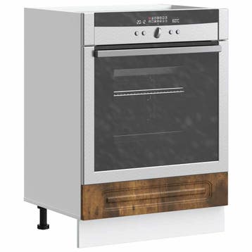 vidaXL Ovenkast Kalmar bewerkt hout gerookt eikenkleurig, Verzenden, Nieuw, Bruin