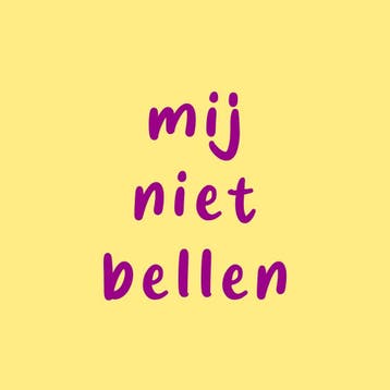 Homebound Tegeltje mij niet bellen, Ophalen of Verzenden