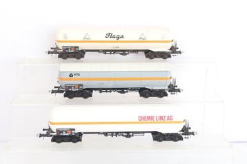 Roco H0 - 44073 - Modeltrein goederenwagon (1) - 3x, Nieuw